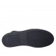 Zapato para hombre con cordones, cremallera y plantilla extraible en piel y gamuza negra - Tallas disponibles:  37, 38, 47, 48, 50