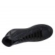 Zapato para hombre con cordones, cremallera y plantilla extraible en piel y gamuza negra - Tallas disponibles:  37, 38, 47, 48, 50
