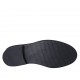 Bottine avec lacets et fermeure éclair pour hommes en cuir noir - Pointures disponibles:  37, 38, 47, 48, 50