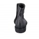 Men's ankle boot with zipper in black leather - Available sizes:  37, 38, 47, 48, 49, 50