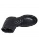 Botin con cremallera para hombres en piel negra - Tallas disponibles:  37, 38, 47, 48, 49, 50