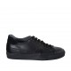 Scarpa stringata da uomo con plantare estraibile in pelle e camoscio nero - Misure disponibili: 38, 47, 48, 50