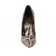 Decolté da donna in pelle stampata beige e marrone tacco 11 - Misure disponibili: 31, 32, 33, 34, 42, 45, 46, 47