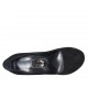 Zapato de salon en gamuza negra para mujer tacon 11 - Tallas disponibles:  31, 32, 33, 34, 42, 43, 45, 46, 47