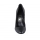 Woman's pump in black leather heel 11 - Available sizes:  31, 32, 33, 34, 42, 43, 44, 46