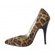 Escarpin à bout pointu pour femmes en daim tacheté talon 11 - Pointures disponibles:  31, 33, 34, 43, 45, 46