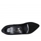 Woman's pointy pump shoe in black suede heel 11 - Available sizes:  43, 44, 45