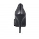Zapato de salon a punta para mujer en piel negra tacon 11 - Tallas disponibles:  31, 32, 34, 44