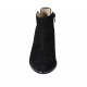 Bottines à bout pointu pour femmes avec fermeture éclair et goujons en daim noir talon 5 - Pointures disponibles:  32, 33, 34, 42, 43, 44