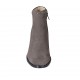 Botines para mujer con cremallera y tachuelas en gamuza gris tacon 5 - Tallas disponibles:  32, 33, 34, 42, 43, 44