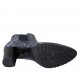 Stivaletto a punta da donna con elastici in pelle stampata blu tacco 7 - Misure disponibili: 33, 34, 42, 43, 44