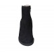 Bottines pour femmes avec fermeture éclair et goujons en daim noir talon 7 - Pointures disponibles:  32, 33, 34, 42, 43, 44