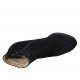 Bottines pour femmes avec fermeture éclair et goujons en daim noir talon 7 - Pointures disponibles:  32, 33, 34, 42, 43, 44