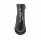 Botines pour femmes avec fermeture éclair et goujons en cuir noir talon 7 - Pointures disponibles:  32, 33, 34, 42, 43, 44