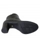 Botines pour femmes avec fermeture éclair et goujons en cuir noir talon 7 - Pointures disponibles:  32, 33, 34, 42, 43, 44