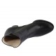 Botines pour femmes avec fermeture éclair et goujons en cuir noir talon 7 - Pointures disponibles:  32, 33, 34, 42, 43, 44
