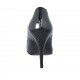 Woman's pointy pump in black patent leather with heel 11 - Available sizes:  31, 32, 47