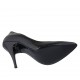Woman's pointy pump in black patent leather with heel 11 - Available sizes:  31, 32, 47