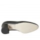 Zapato de salon redondeado para mujer en piel negra tacon 5 - Tallas disponibles:  32, 33, 43, 44, 45