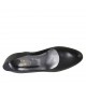 Decolté da donna a punta tonda in pelle nera tacco 5 - Misure disponibili: 32, 33, 43, 44, 45