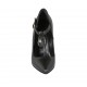 Zapato de salon para mujeres con cinturon salomé en piel negra tacon 11 - Tallas disponibles:  31, 32, 33, 34, 42, 44, 45, 46
