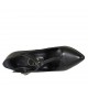 Zapato de salon para mujeres con cinturon salomé en piel negra tacon 11 - Tallas disponibles:  31, 32, 33, 34, 42, 44, 45, 46