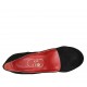 Woman's pump in black suede with platform heel 11