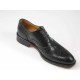 Herrenoxfordschuh mit Schnürsenkeln und Broguemuster aus schwarzem Leder - Verfügbare Größen:  53, 54