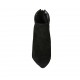 Woman's pointy ankle boot with posterior zipper in black suede heel 10 - Available sizes:  31, 32, 33, 42, 43, 44, 45, 47