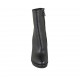 Bottines pour femmes en cuir noir avec fermeture éclair, plateforme et talon 11 - Pointures disponibles:  32, 33, 34, 42, 43
