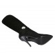 Stivale da donna in camoscio nero con accessorio e tacco 11 - Misure disponibili: 32, 33, 34, 42, 43, 44, 45, 47