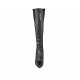Woman's pointy boot with zipper in black suede and leather heel 11 - Available sizes:  33, 42, 44, 45, 46, 47