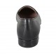 Mocassin pour femmes en cuir noir talon 2 - Pointures disponibles:  33, 34, 42, 43, 44, 45