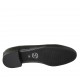 Mocassin pour femmes en cuir noir talon 2 - Pointures disponibles:  33, 34, 42, 43, 44, 45