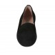 Mocassino da donna in camoscio nero con tacco 2 - Misure disponibili: 33, 34, 43, 44
