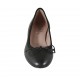 Decolté da donna con fiocco in pelle nera tacco 3 - Misure disponibili: 33, 42, 43, 44, 45