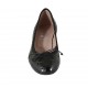 Escarpin pour femmes avec noeud en cuir imprimé noir talon 3 - Pointures disponibles:  33, 34, 42, 43, 44, 45
