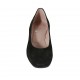 Decolté da donna in camoscio nero tacco 3 - Misure disponibili: 33, 34, 42, 43, 44