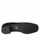 Zapato de salon para mujer en gamuza negra tacon 3 - Tallas disponibles:  33, 34, 42, 43, 44