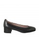 Decolté da donna in pelle nera tacco 3 - Misure disponibili: 33, 42, 43, 44