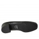 Zapato de salon para mujer en piel negra tacon 3 - Tallas disponibles:  33, 42, 43, 44