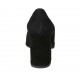 Decolté a punta da donna in camoscio color nero tacco 8 - Misure disponibili: 32, 33, 34, 42, 43, 44, 45