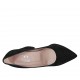 Decolté a punta da donna in camoscio color nero tacco 8 - Misure disponibili: 32, 33, 34, 42, 43, 44, 45