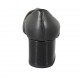 Woman's pump in black leather and patent leather heel 5 - Available sizes:  32, 33, 34, 42, 43, 44, 45