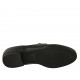 Woman's mocassin in black and printed leather with accessory heel 1 - Available sizes:  33, 42, 43, 44, 45