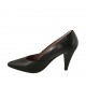 Decolté a punta in pelle nera tacco 8 - Misure disponibili: 32, 33, 34, 42, 43, 44, 45