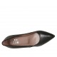 Decolté a punta in pelle nera tacco 8 - Misure disponibili: 32, 33, 34, 42, 43, 44, 45