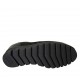 Scarpa stringata da donna con strass e plantare estraibile in vernice e camoscio nero zeppa 3 - Misure disponibili: 33, 43, 44, 45