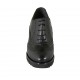 Zapato Oxford para mujer con cordones, plantilla extraible y punta de ala e en piel negra tacon 7 - Tallas disponibles:  34, 42, 43, 44, 45