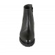 Stivaletto da donna con cerniera in pelle nera tacco 6 - Misure disponibili: 32, 33, 34, 43, 44, 45